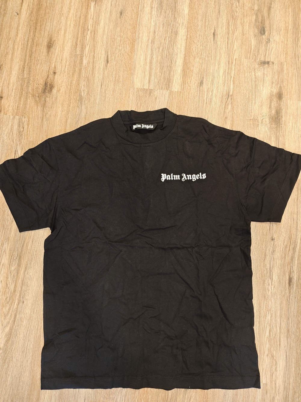 Palm Angels Black Short-Sleeve Logo Tee